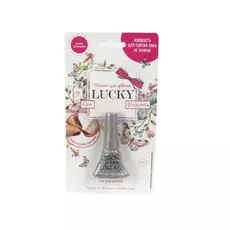 Лак Lucky серия Конфетти, цвет 07К, серебряный с блестками, блистер, объем 5,5 мл.