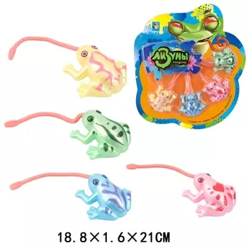 Лизуны-ползуны из серии Мелкие пакости – Лягушка, 4 штуки