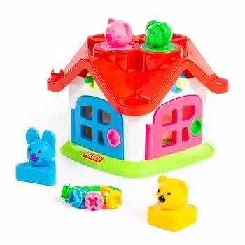 Логический теремок, сортер в сеточке