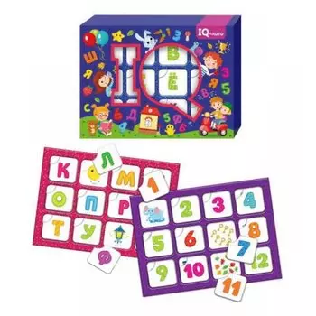 Лото-пазл IQ - Счет и алфавит
