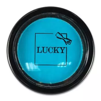 Lucky пудра для волос, в наборе со спонжем, цвет: голубой, на блистере