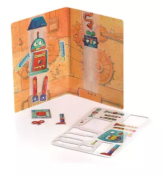 Магнитная игра – Робот, 18 деталей