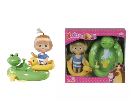 Маша с бассейном с функцией брызг, кругом и аксессуарами