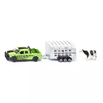 Машина Dodge RAM с прицепом для животных, 1:50