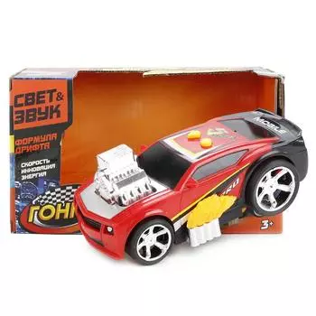Машина гоночная, свет и звук, на батарейках