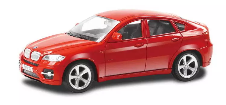 Машина металлическая BMW X6, 1:43, красный, 12,5 x 5,6 x 5,9 см.