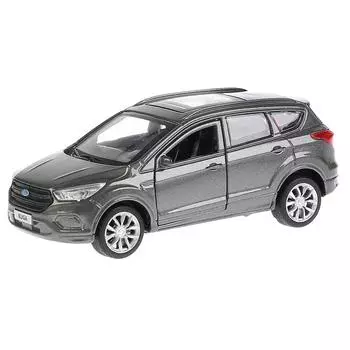 Машина металлическая Ford Kuga 12 см., открываются двери, инерционная, серая