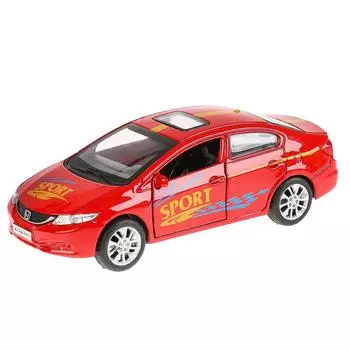 Машина металлическая Honda Civic Спорт, 12 см, открываются двери, инерционная