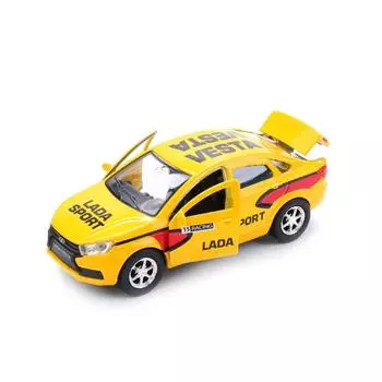 Машина металлическая инерционная Лада Веста Спорт 12 см, открываются двери