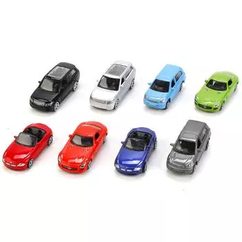 Машина металлическая – Иномарка 7,5 см, в прозрачном яйце