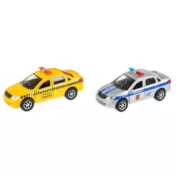 Машина металлическая Lada Vesta/Granta инерционная, несколько видов, 12 см