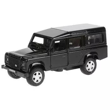 Машина металлическая Land Rover Defender, 12 см, открываются двери, инерционная, черная
