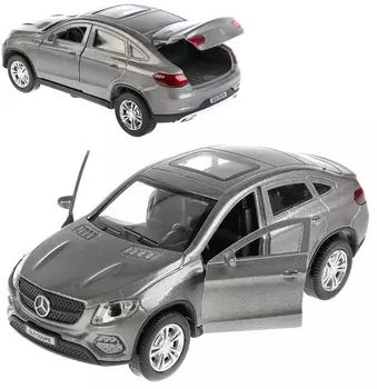 Машина металлическая Mercedes-Benz GLE Coupe 12 см., открываются двери, инерционная, цвет - серый