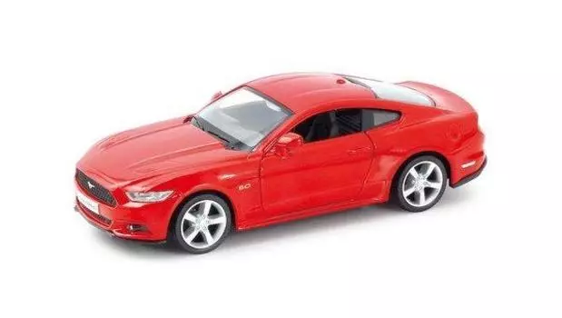 Машина металлическая RMZ City 1:32 Ford Mustang 2015 инерционная, красная