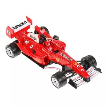 Машина металлическая Суперкар Ф-1, длина 14 см, звук, инерция, красный