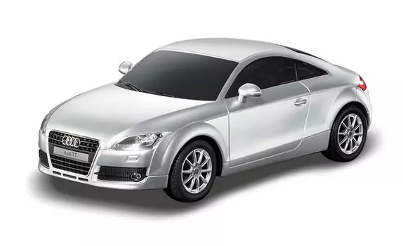 Машина на р/у - Audi TT, серебряный, 1:24, свет