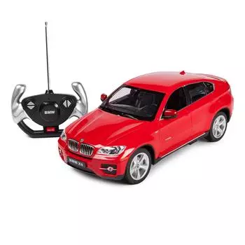 Машина на р/у - BMW X6, красный, 1:14, свет