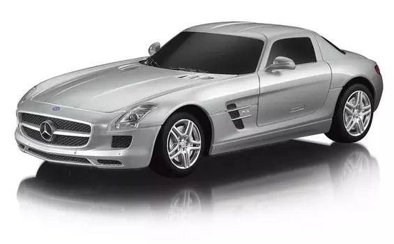 Машина на р/у – Mercedes SLS AMG, 1:24, 19 см, серебряный, свет