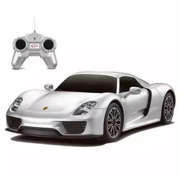 Машина на радиоуправлении 1:24 Porsche 918 Spyder, цвет серебряный 27 MHZ