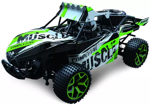 Машина на радиоуправлении Драйв, 2,4GHz, 4WD, скорость до 20 км/ч, свет, курковый пульт, с АКБ 700mAh Ni-CH, зеленая