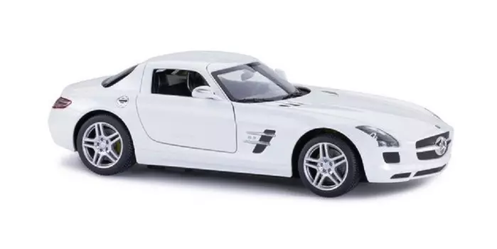 Машина на радиоуправлении Mercedes-Benz SLS AMG, цвет белый, 27MHZ, 1:14