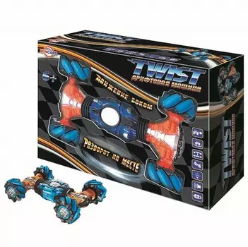 Машина Twist на катках, ездит боком, меняет высоту, звук, свет, радиоуправление, USB-зарядка