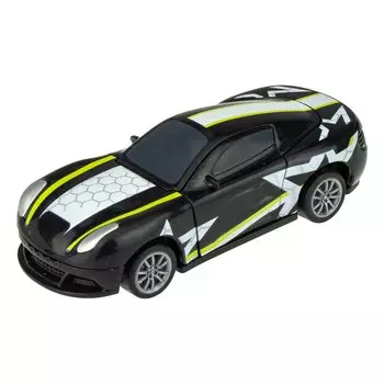 Машинка 2в1 инерционная CrashFest Black Star, разборная, 10 см, блистер