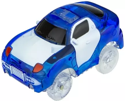 Машинка для гибкого трека - Синяя патрульная машина с 5 лампами