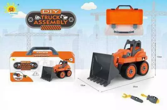 Машинка из серии Сделай сам - Трактор, в чемоданчике