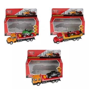 Машинка металлическая инерционная – Автотранспотер 15,5 см., подвижные элементы, несколько видов