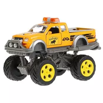 Машинка металлическая инерционная – Джип Сафари, свет и звук, открываются двери