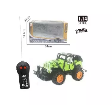 Машинка р/у 2CH 1:14, цвет зеленый