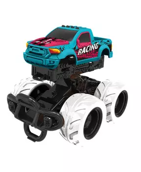 Машинка с краш-эффектом, пул-бэк, голубая