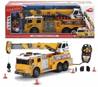 Машинка с подъёмным краном на д/у со светом и звуком, 62 см