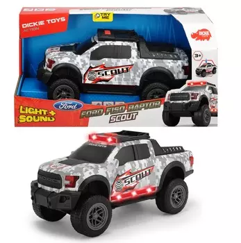 Машинка Scout Ford F150 Raptor, 33 см, свет, звук, музыка