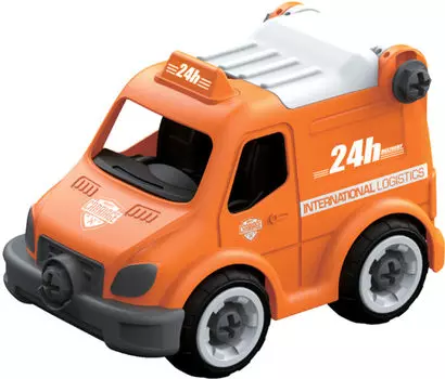 Машинка Сити-сервис экспресс доставка на радиоуправлении, 18 см, 2,4ГГц, разборная