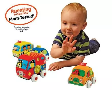 Машинки мягкие, 4 шт.