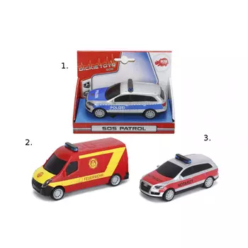 Машинки серии SOS, фрикционные, 14 см.