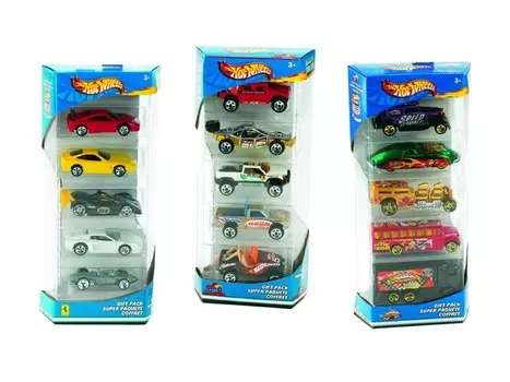 Mattel Hot Wheels. Подарочный набор из пяти машинок