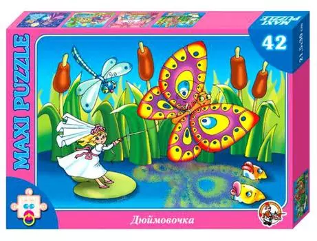 Макси-пазл серии в гостях у сказки. «Дюймовочка»
