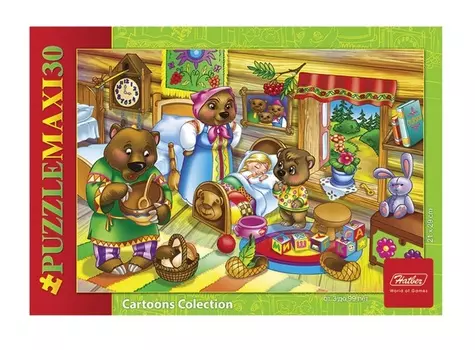 Maxi-пазлы - Маша и медведи, 30 элементов, А4 формат