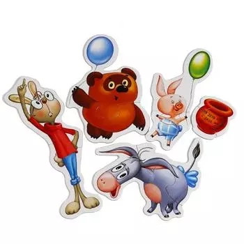 Макси-пазлы – Винни-Пух, 8 развивающих картинок