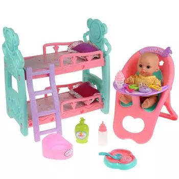 Мебель для кукол с интерактивным пупсом, пьет и писает