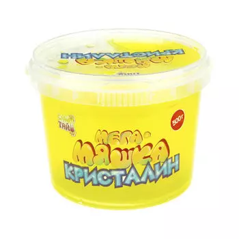 Мега-Мяшка Кристалин, надувная, 500 г, желтая