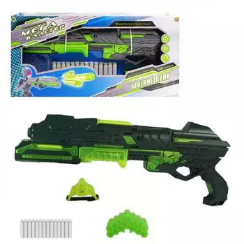 Мегабластер, в наборе 14 мягких снарядов и аксессуары, свет