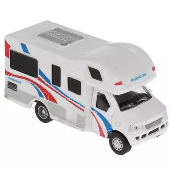 Металлическая инерционная машина – Дом на колесах, 12,5 см, открывающаяся боковая дверь