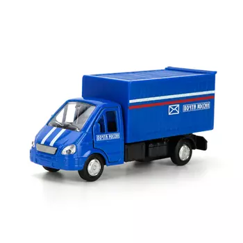 Металлическая инерционная машина – Газель, Почта России, 12 см