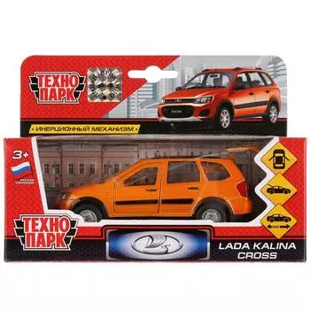Металлическая инерционная машина - LADA Kalina Cross, 12 см, открываются двери и багажник -WB)