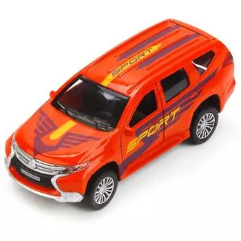 Металлическая инерционная машина - Mitsubishi Pajero Sport, 12 см
