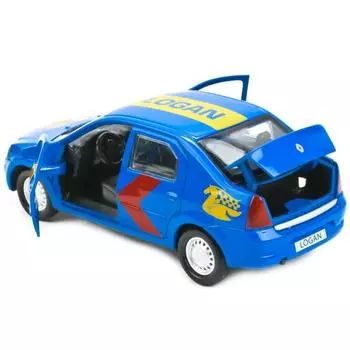 Металлическая инерционная машина - Renault Logan, 12 см